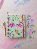 Caderno A5 Flores / 65 folhas pautadas