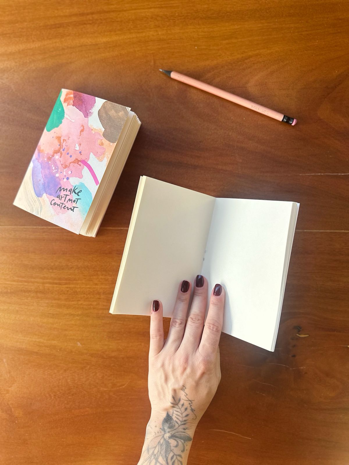 Caderninho Sketchbook Papel Pólen / Make art not content - Imagem 3