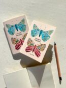 Caderninho Sketchbook Papel Pólen / Borboletas