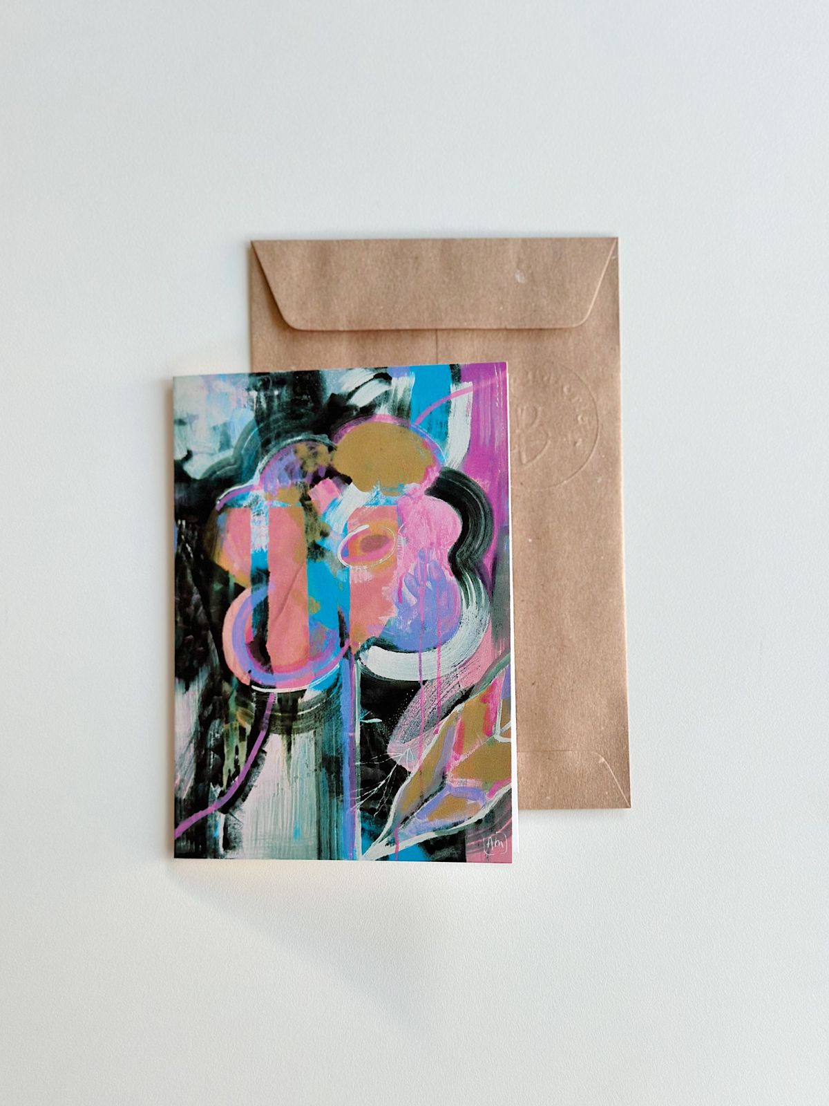 Cartão La Fleur Lilac + envelope kraft