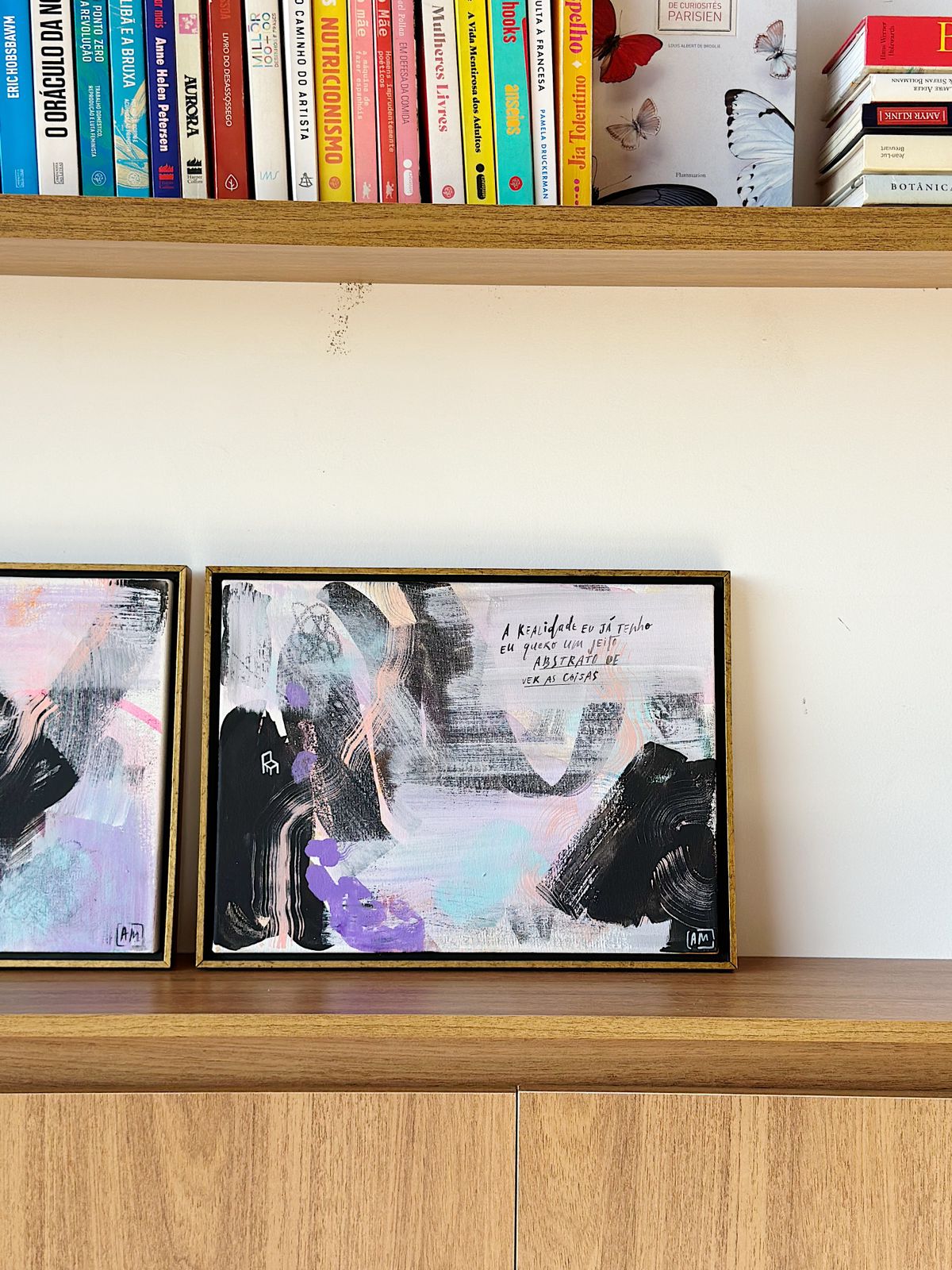 Quadro "eu quero um jeito abstrato de ver as coisas" #03 / 30,5 x 41 cm