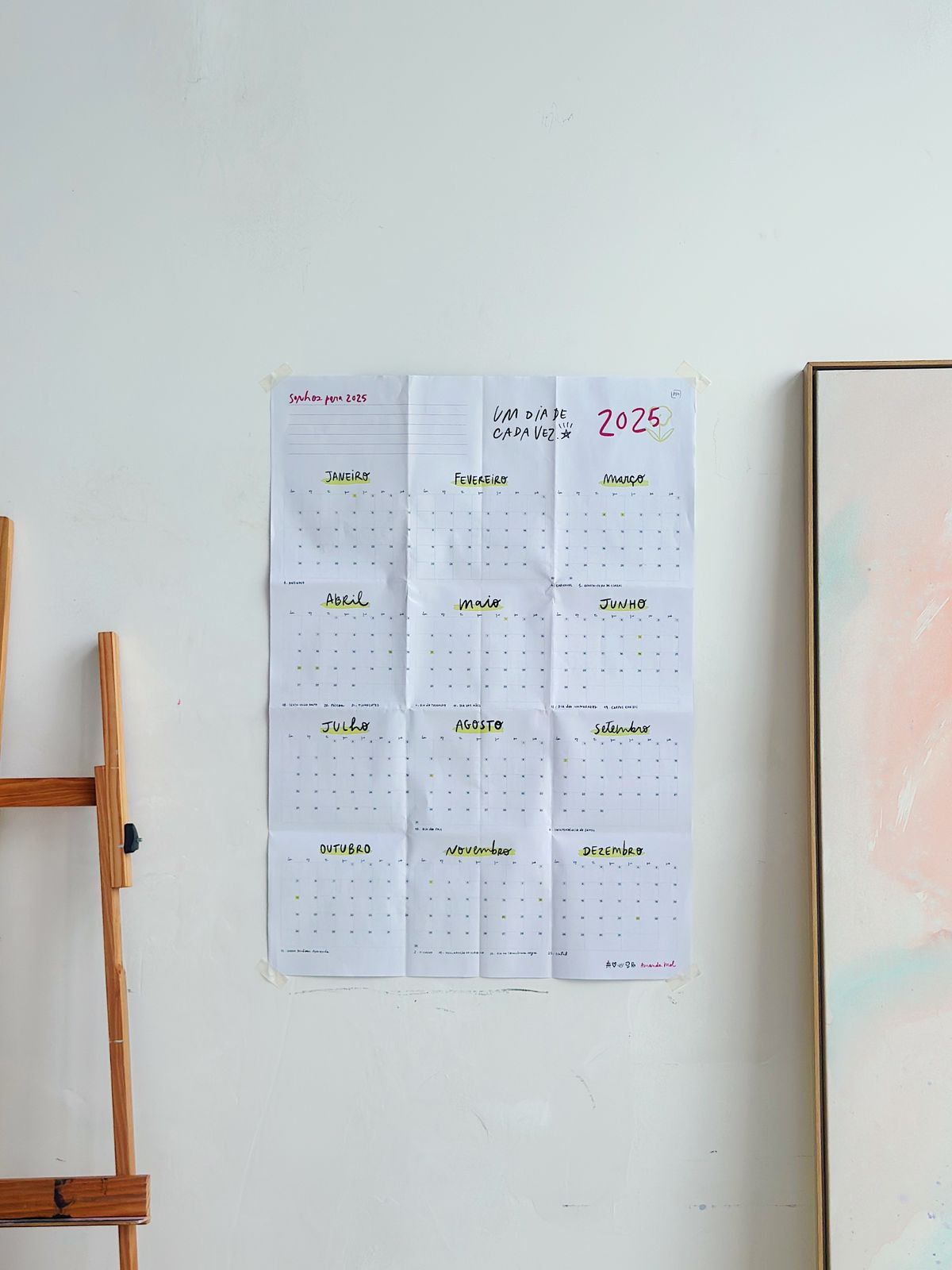 Planner Anual de Parede | 2025 - calendário & pôster - Imagem 5
