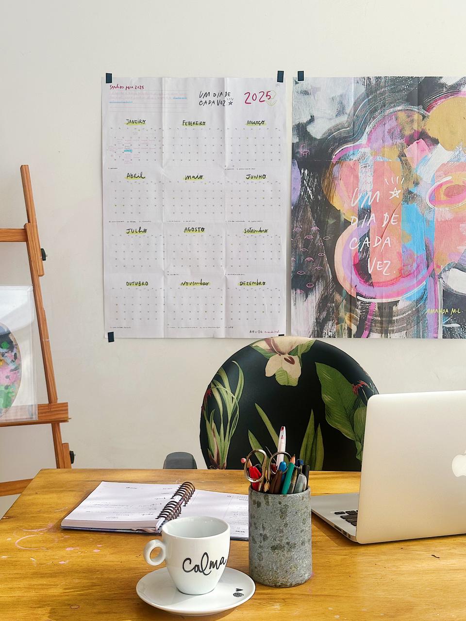 Planner Anual de Parede | 2025 - calendário & pôster - Imagem 3