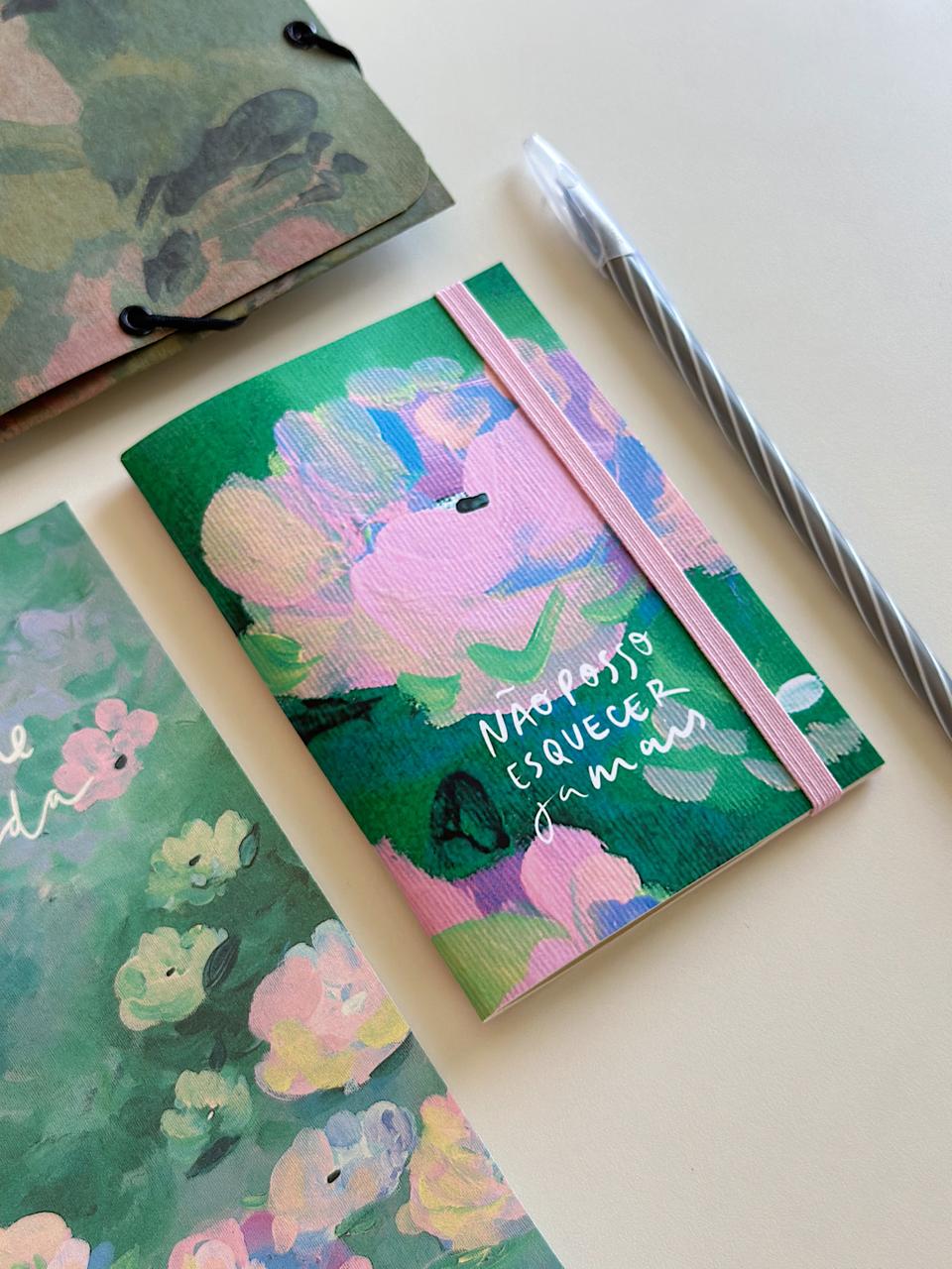 Caderninho Não posso esquecer / sem pauta em papel pólen